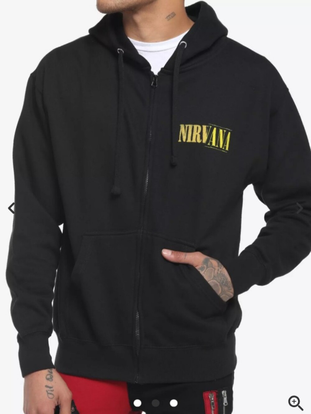 Hot Topic Nirvana Men's Smile Logo Hoodie. Size: Small